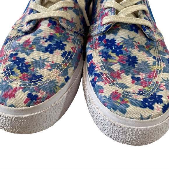 Nike-SB Janoski Canvas RM - Men’s Sneaker, Blue White Floral, Unique Sz 8 - Picture 7 of 9